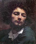 Gustave Courbet Self portrait with pipe. oil painting